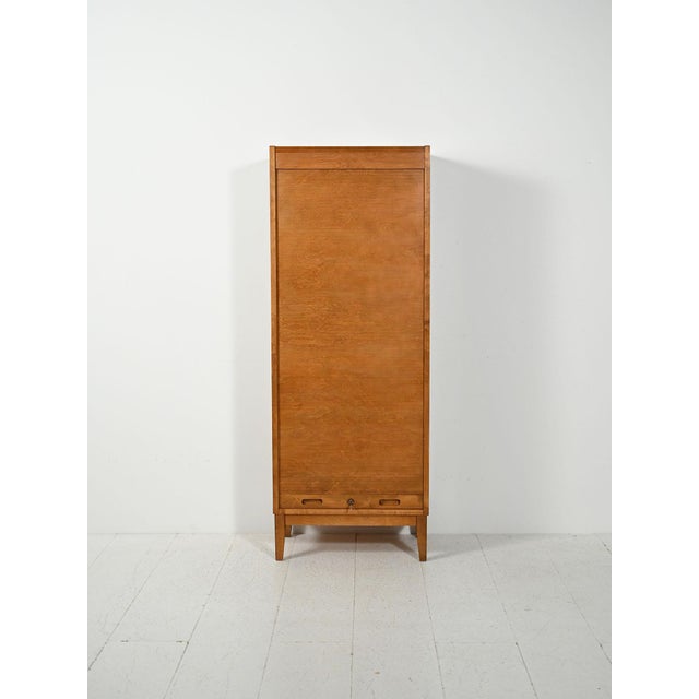 Scandinavian Filing Cabinet with Vertical Shutter, 1963 For Sale - Image 11 of 11