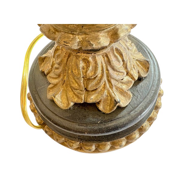 Plastic Chelsea House Spiral Black and Gold Lamp For Sale - Image 7 of 15