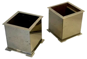 Large Planters by Guy Lefèvre for Maison Jansen, 1970s, Set of 2