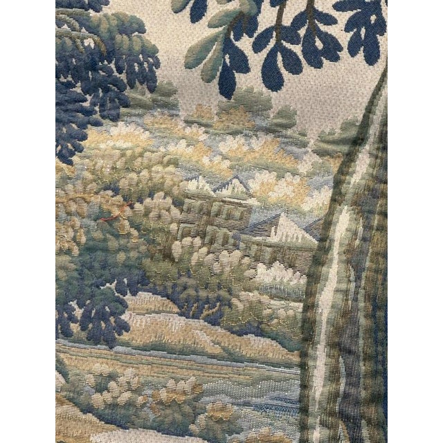 Vintage French Aubusson Style Jacquard Halluin Tapestry, 1960s For Sale - Image 15 of 18