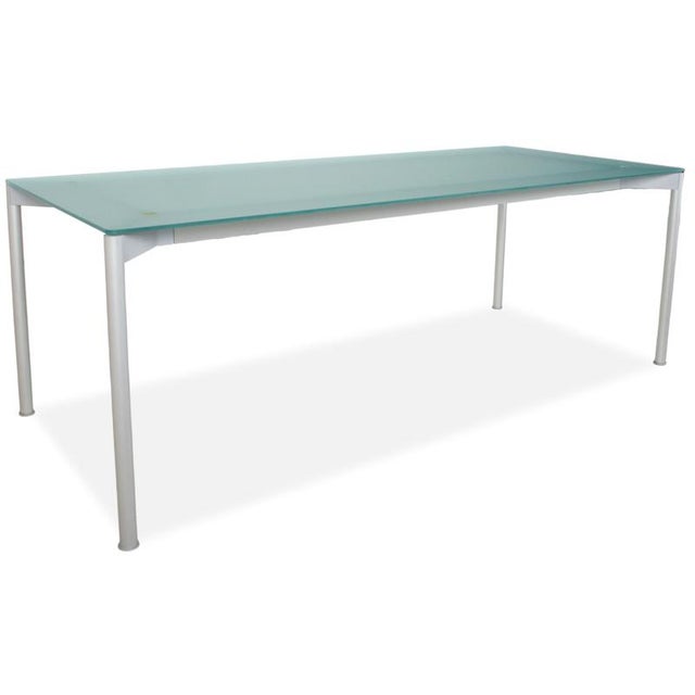 Glass and Metal Powder-Coated Desk from Interlübke For Sale - Image 11 of 11