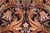 Art Nouveau Inspired 1990's Pak-Persian Blue/Rust Wool Rug - 6'0'' X 9'1'' For Sale - Image 4 of 9