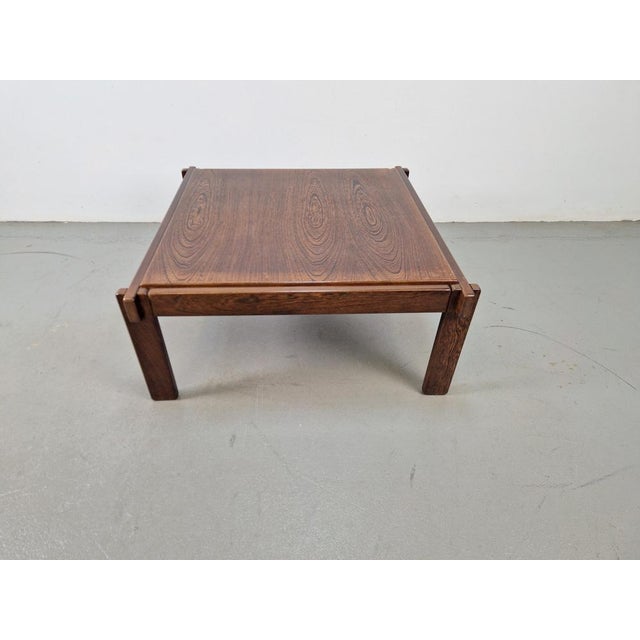 Brown Vintage Minimalist Coffee Table from Wenge, 1970s For Sale - Image 8 of 13