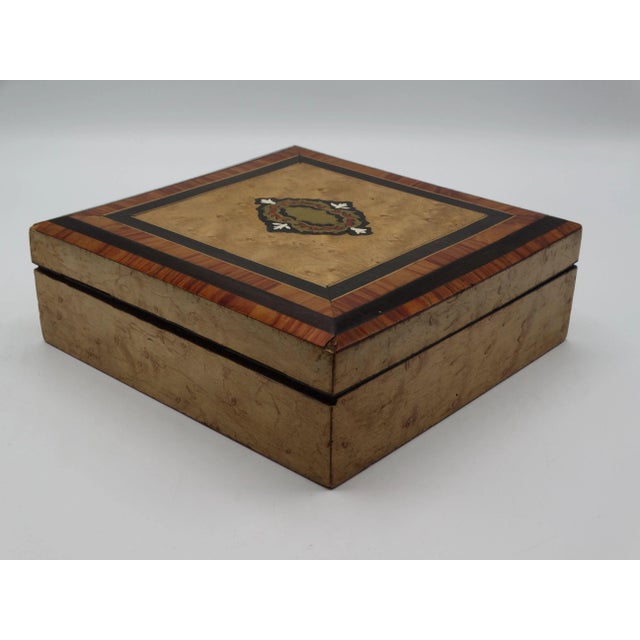 Antique French Boulle & Marquetry Box For Sale - Image 6 of 8