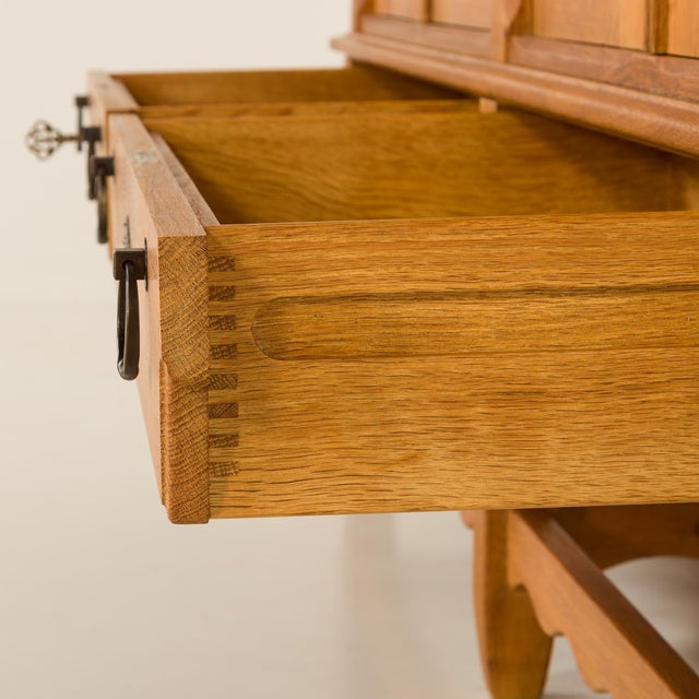 Vintage Oak Sideboard by Henning Kjærnulf, 1970s For Sale - Image 16 of 18