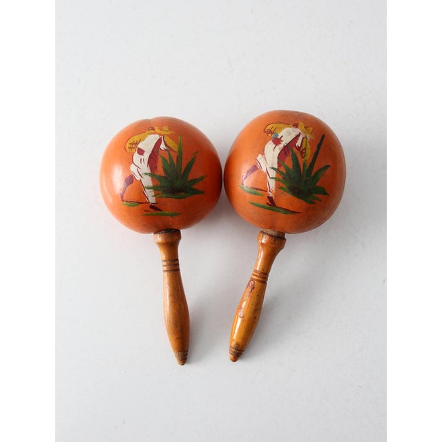 Circa 1950s Hand Painted Maracas A Pair Chairish