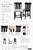 Set of two counter height stools in a matte black finish with neutral upholstered seats and nailhead trim. Clean, modern,...