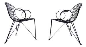Vintage German Wire Chairs from Mauser Werke Waldeck, 1950s, Set of 2