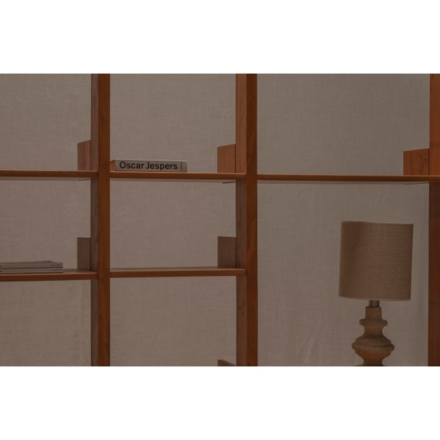 Brown French Minimalist Wall Unit in Elm from Maison Regain, 1970s For Sale - Image 8 of 16