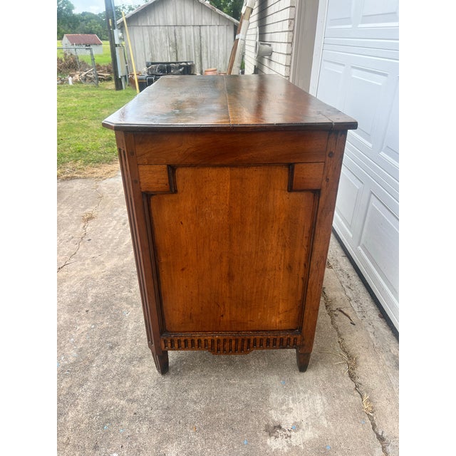 Wood French 18th Century Louis XVI Walnut Château Period Chest of Drawers For Sale - Image 7 of 12