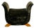 Swedish Mid-Century Modern Sculptural Stool in Greet Velvet, 1950s For Sale