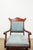 Blue Vintage Eastlake Revival Platform Rocking Chair For Sale - Image 8 of 15