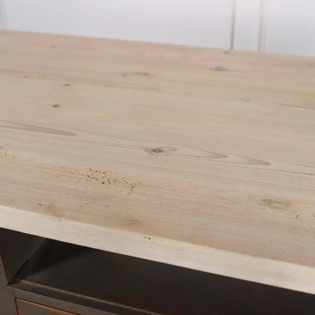 Wood Vintage English Painted Server For Sale - Image 7 of 8