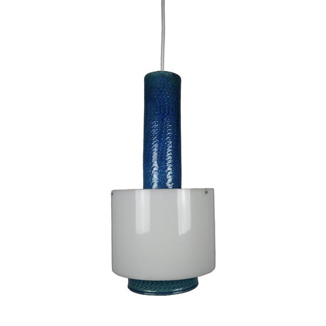 A rare and sculptural danish modern pendant lamp by nils kähler, produced by kähler (hak) in næstved, denmark, circa...