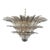 Murano Palmette Ceiling Light on Three Levels, 104 Trasparent Glasses For Sale