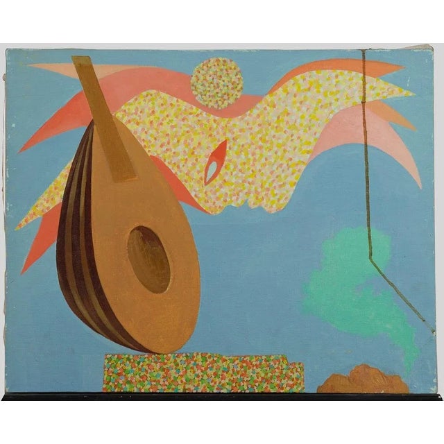 Mandolin is and original Contemporary artwork realized in the 1970s by the italian Contemporary artist Leo Guida (1992 -...