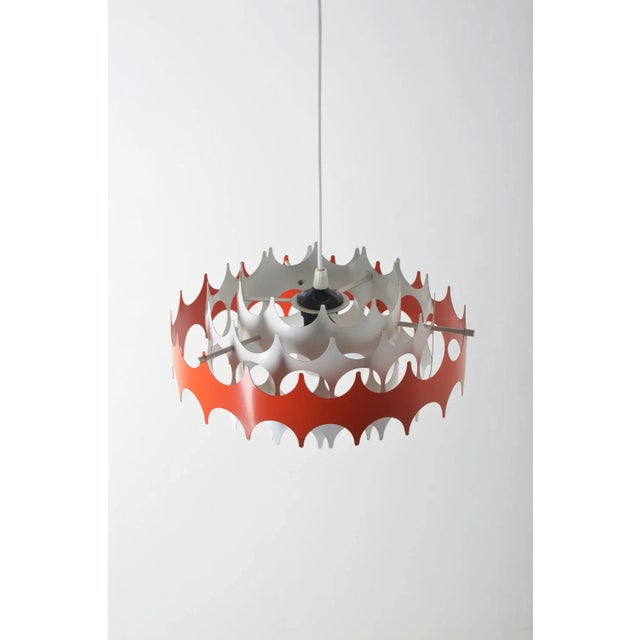 Vintage Pendant Lamp attributed to Doria Leuchten, 1960s For Sale - Image 3 of 8