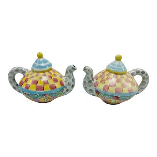 Mackenzie Childs Miniature Teapots For Sale