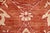 10x13 Terra Cotta Floral Oushak Rug | 9'11"x12'11" Ivory Wool Afghan Hand-Knotted For Sale - Image 9 of 11