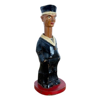 Antique Wooden Sailor Nutcracker, 1890s For Sale