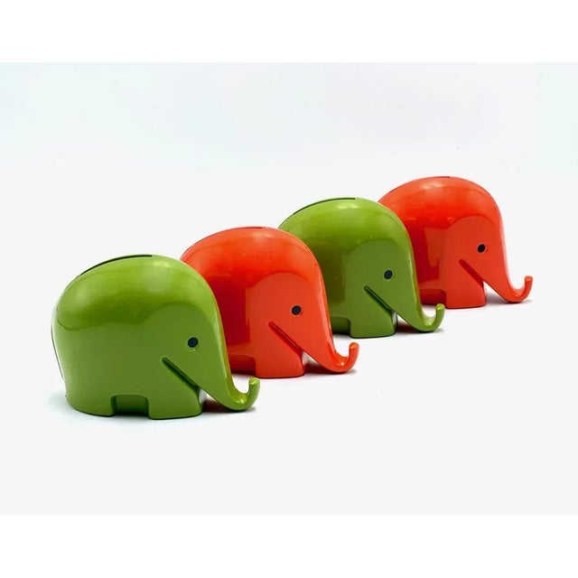 Forest Green Drumbo Money Boxes by Luigi Colani for Dresdner Bank, 1970s, Set of 4 For Sale - Image 8 of 8