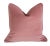 Designer Pink & Black/White Zebras Velvet Feather/Down Pillow 22" Square For Sale In Los Angeles - Image 6 of 7