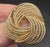 1940s Winard 12k Gold Filled Rope Swirl Brooch Pin For Sale - Image 9 of 13
