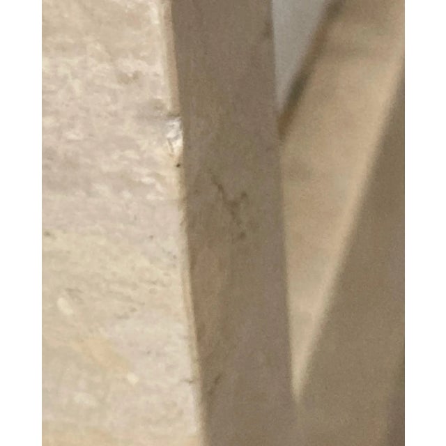 1980s Vintage Tessellated Stone Accent Chair For Sale - Image 11 of 13