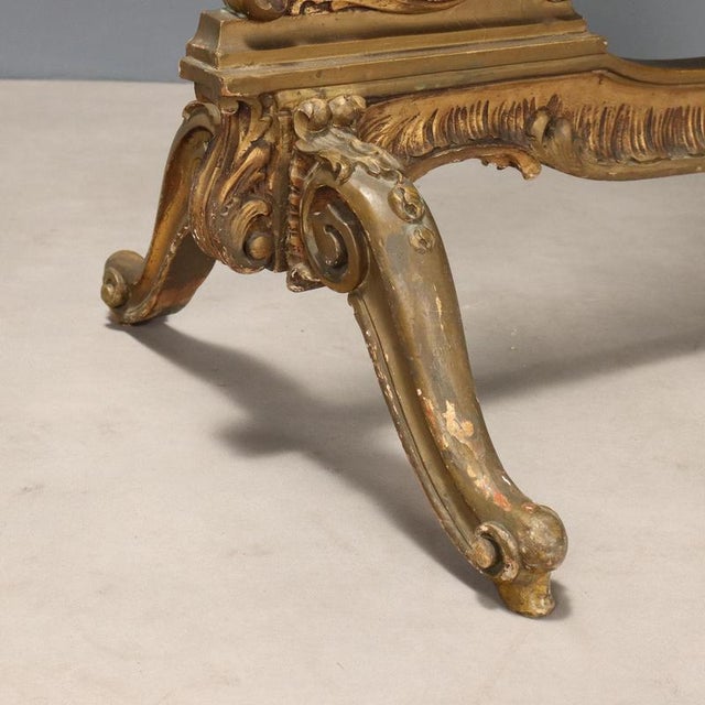 Carved Wooden Psyche Mirror For Sale - Image 8 of 11