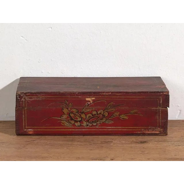 Antique Chinese Red Case, 1900s For Sale - Image 3 of 8
