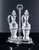 Cruet Set in 800 Silver and Crystal by Ricci Alessandria, Set of 3 For Sale - Image 3 of 18