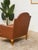 Mid-Century Modern Mid 20th Century Traditional Leather Bergère Armchair With Nailhead Trim For Sale - Image 3 of 12