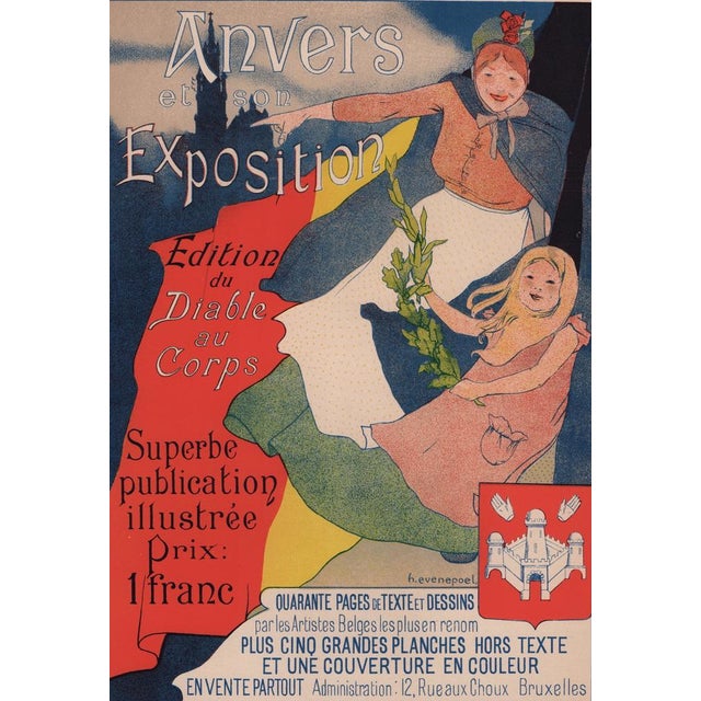 Henri Evenepoel, Anvers et son Exposition from Les Maîtres de L'Affiche, 1898, Original Lithograph For Sale - Image 12 of 12