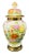 Japanese Vintage Kutani Ginger Jar With Peacock and Flowers Made in Japan For Sale - Image 3 of 13