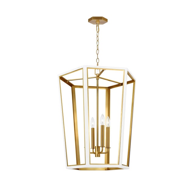 The Curt Three Light Lantern by Alexa Hampton is a modern take on an antique lantern. Elegantly crafted of steel with a...