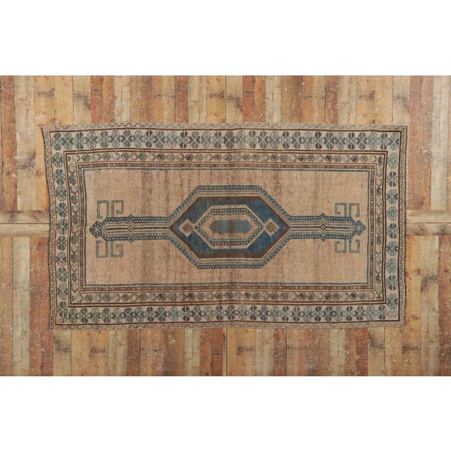 Brown Antique Northwest Persian Rug Runner - 04'11 X 08'06 For Sale - Image 8 of 9