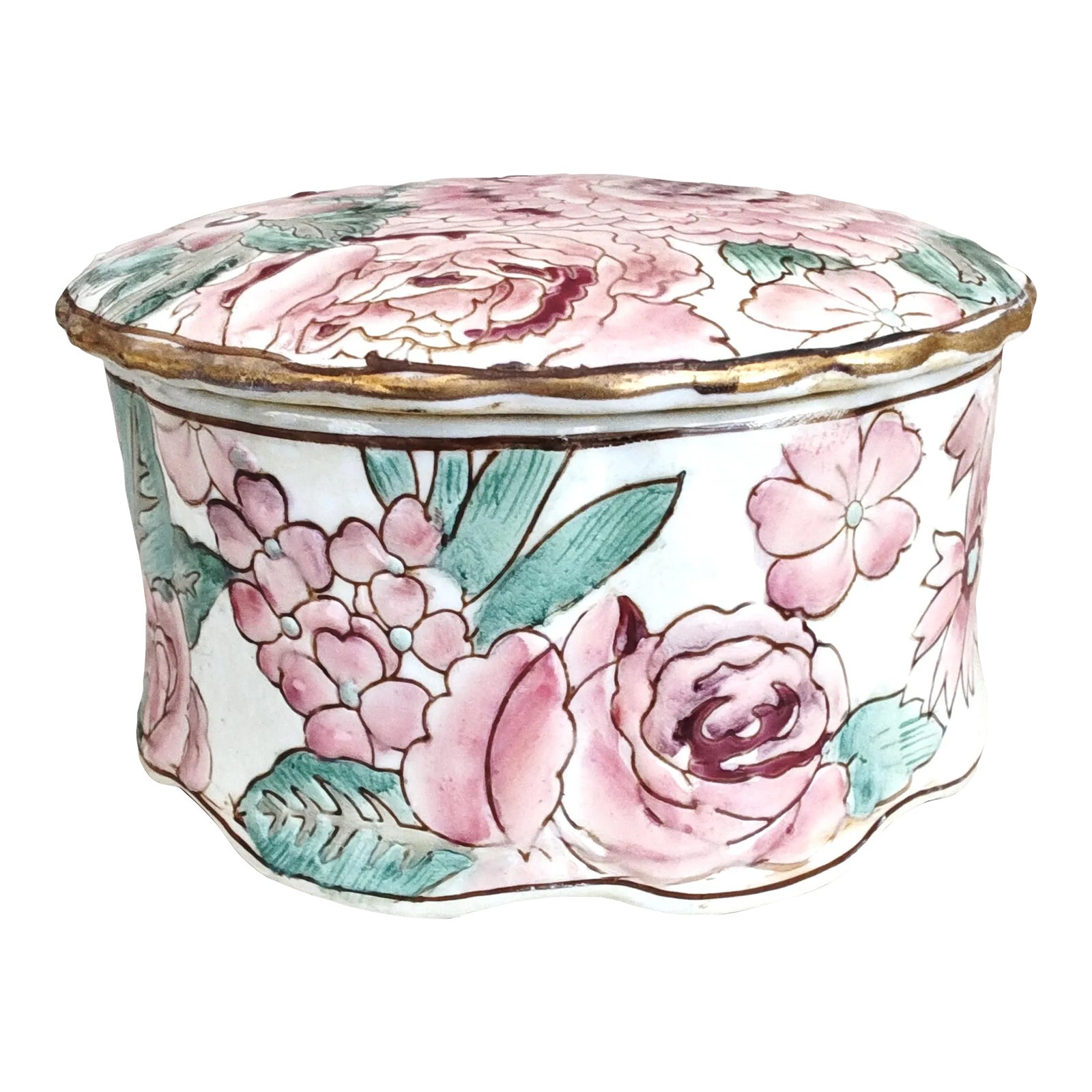 Vintage Toyo Powder Box /Jewelry Box Exclusively for T.Eaton Co | Chairish