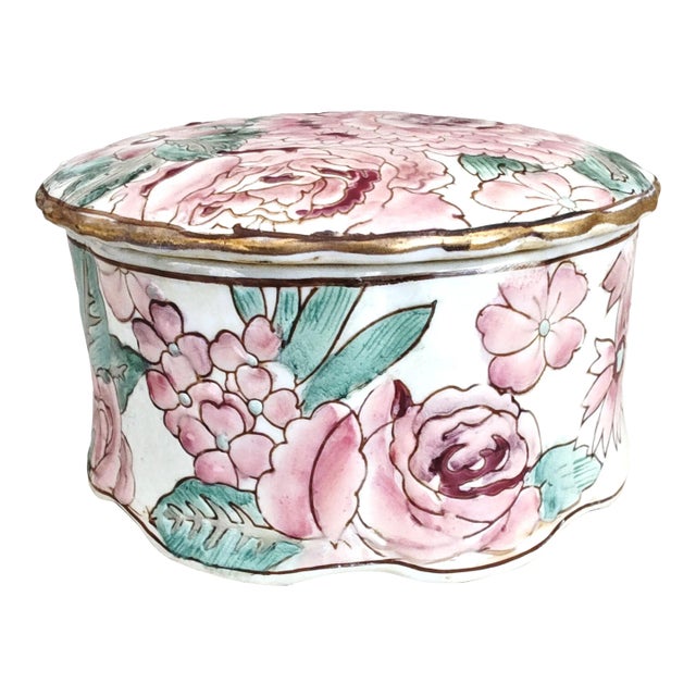 Vintage Toyo Powder Box /Jewelry Box Exclusively for T.Eaton Co For Sale