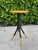 Vintage Sculptural Four-Prong Drink Table in Hardwood and Black Metal For Sale - Image 4 of 12