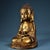 Antique Chinese Gilt Bronze Seated Buddha in Meditation Dhyana Mudra For Sale - Image 4 of 9