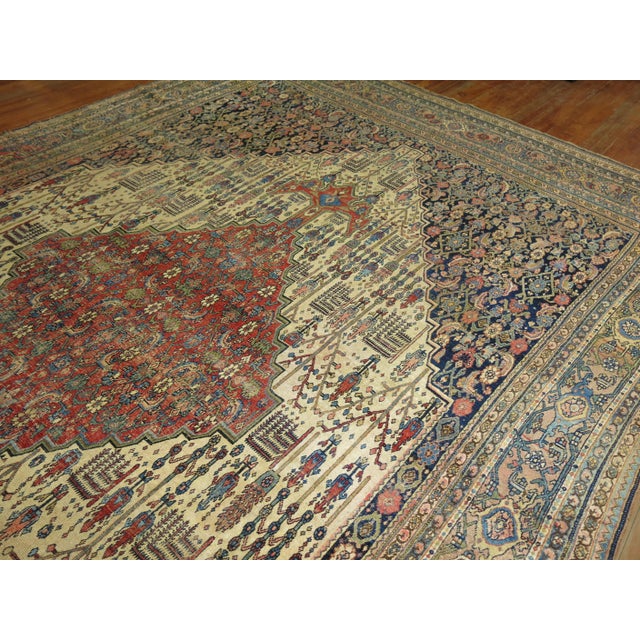 Early 20th Century Zabihi Collection Tribal Persian Bidjar Rug For Sale In New York - Image 6 of 6