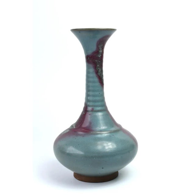 A splendid Jun ware Yu Tang Chun porcelain vase. Jun ware, is one of the most important kilns in China. Originated in Tang...