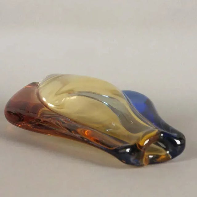 Bohemian Glass Vase by Hana Machovska for Mstisov Glassworks, 1950s For Sale - Image 7 of 8