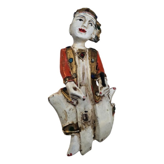 Carved Figure in Beech, 1890s For Sale