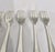 Gold Antique Art Deco Sterling Silver Dessert Forks, Sheffield, 1920, Set of 6 For Sale - Image 8 of 12