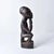 Early 20th Century Baule Seated Wood Figure Côte d'Ivoire For Sale - Image 10 of 15