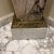French Antique Marble Pedestal With Ornate Bronze Motifs For Sale - Image 4 of 10