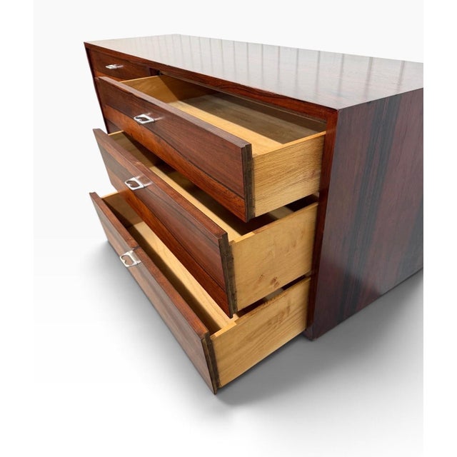 Mid-Century Danish Modern Rosewood Dresser - Refinished! For Sale - Image 9 of 9
