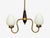 Swedish Modern, Pendant Light, Wood, Brass, Glass, 1960s For Sale In New York - Image 6 of 9