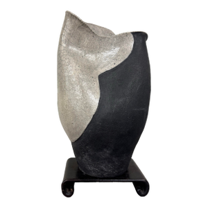 Mid-Century Abstract Free-Form Pottery Vase- Sills Studio